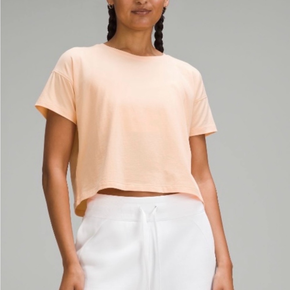 Lululemon Athletica Light Peach Crop Top